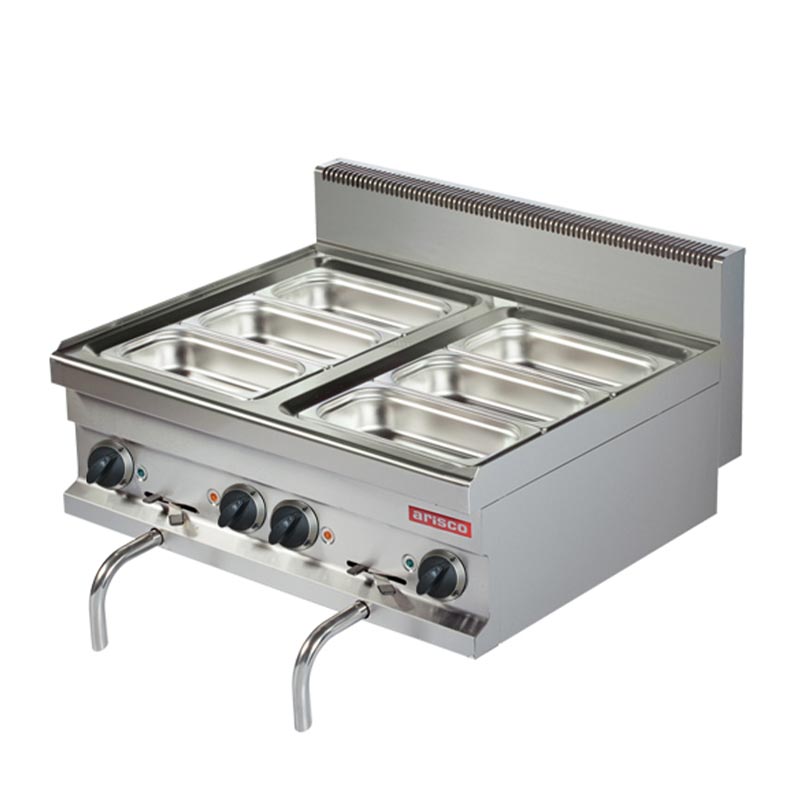 Arisco Hotmax 700 Bain Marie, 2/1 GN Hazneli, 80x70x29 cm, Elektrikli — Arisco