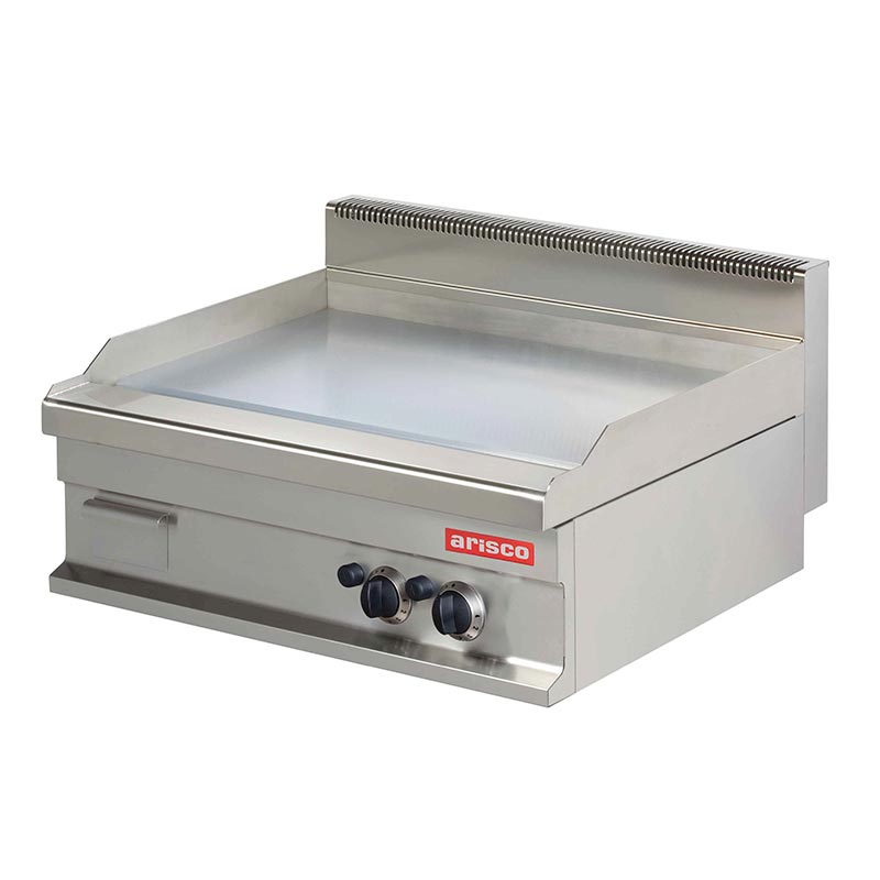 Arisco Hotmax 700 Düz Pleyt Izgara, Krom Kaplı, 80x70x29 cm, Gazlı — Arisco