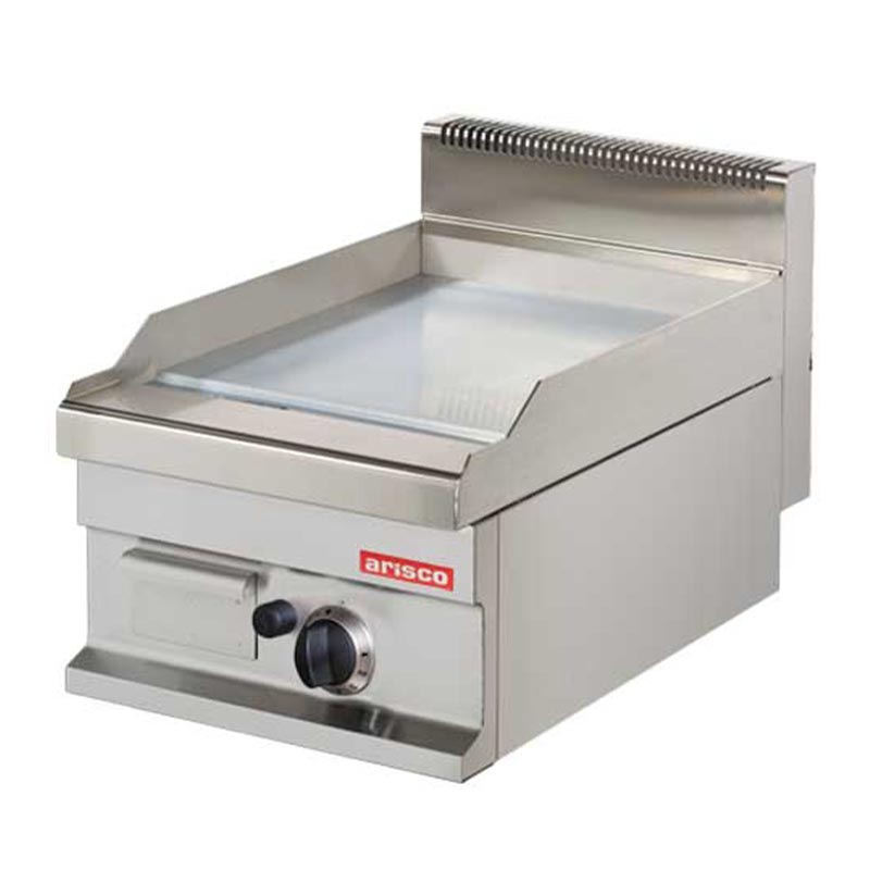 Arisco Hotmax 700 Düz Pleyt Izgara, Krom Kaplı, 40x70x29 cm, Gazlı — Arisco