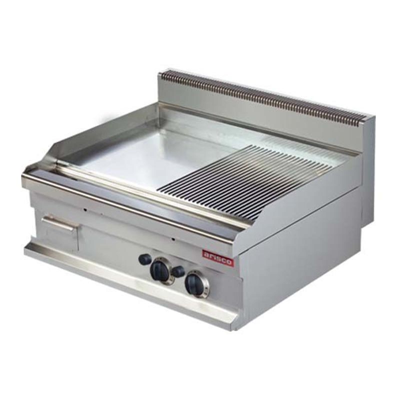 Arisco Hotmax 700 Pleyt Izgara, Krom Kaplama, 80x70x29 cm, Elektrikli — Arisco