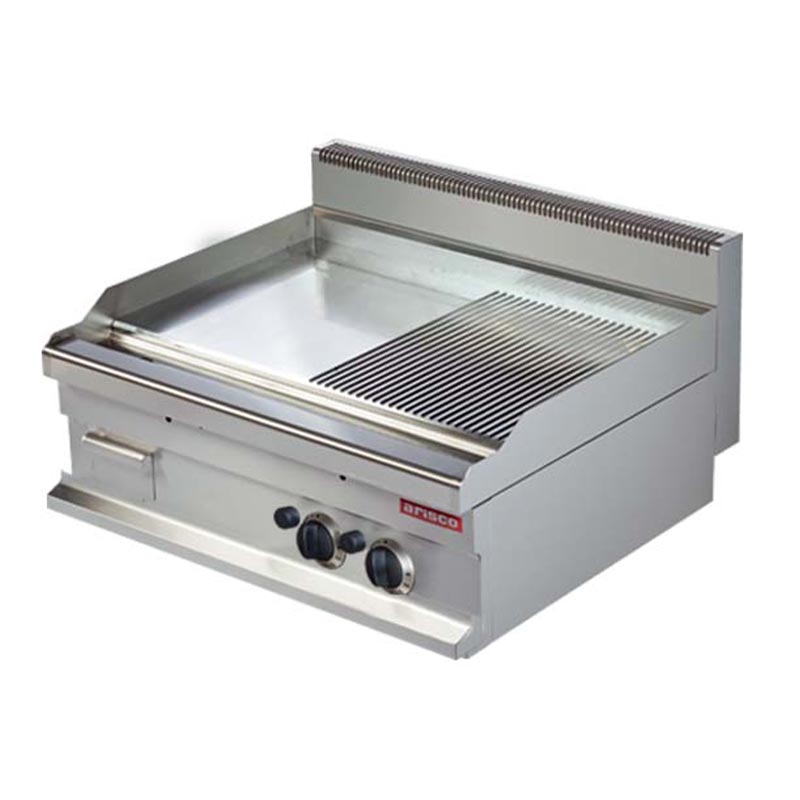 Arisco Hotmax 700 Pleyt Izgara, Krom Kaplama, 80x70x29 cm, Gazlı — Arisco