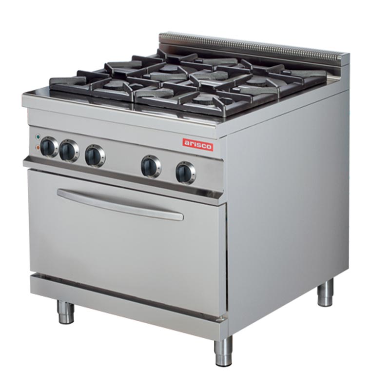 Arisco Hotmax 900 Kuzine, Elektrikli Fırın, 4'lü, 85x90x90 cm, Gazlı — Arisco