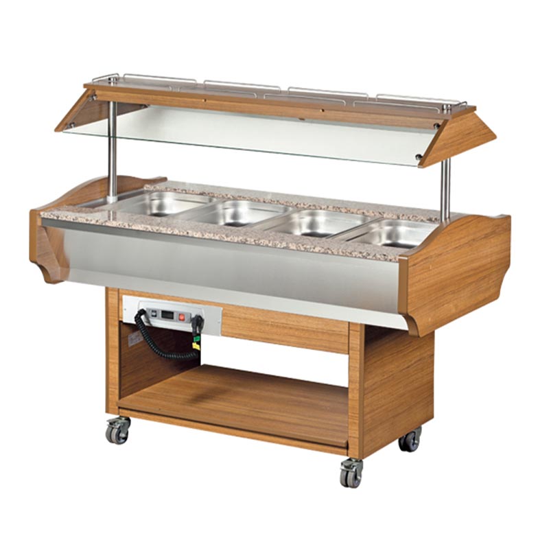Arisco Isıtmalı Saladbar, GN 4/1 Kapasiteli, Elektrikli, Ceviz — Arisco