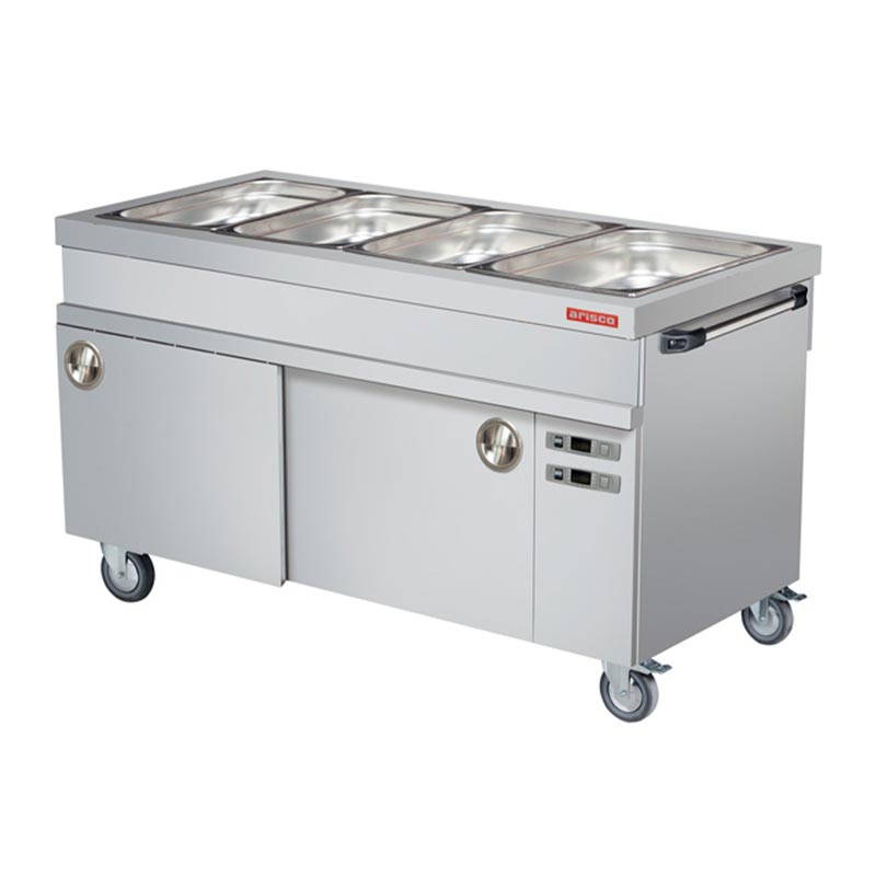 Arisco Sıcak Dolaplı Hareketli Bain Marie, 4/1 GN Kapasiteli, Elektrikli — Arisco