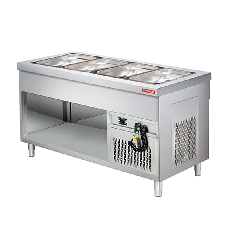 Arisco Soğuk Servis Ünitesi, 4/1 GN, 147x70x85 cm, Açık Dolaplı — Arisco