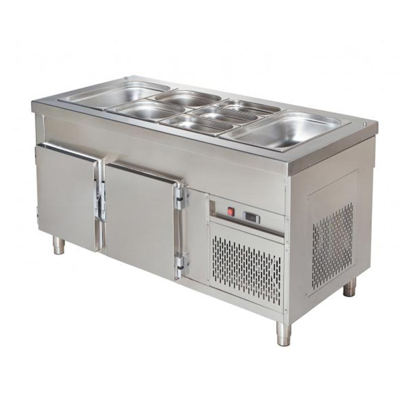 Arisco Soğuk Servis Ünitesi, 5/1 GN, 180x70x85 cm, Soğuk Dolaplı — Arisco