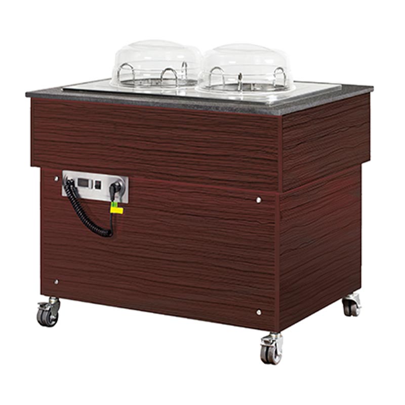 Arisco Tabak Otomat Arabası, Isıtmalı, 100 Tabak Kapasiteli, Elektrikli, Kahverengi — Arisco