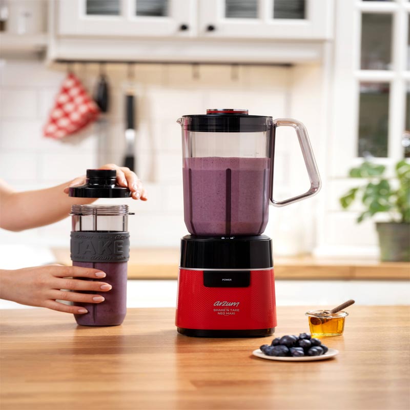 Arzum AR1174-K Arzum Shake'n Take Neo Maxi Sürahi Blender, Kırmızı — Arzum — Görsel 5