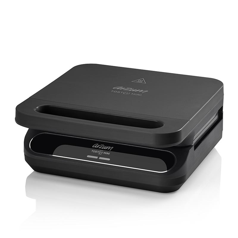 Arzum AR2052-S Tostçu Mini Tost Makinesi, Siyah