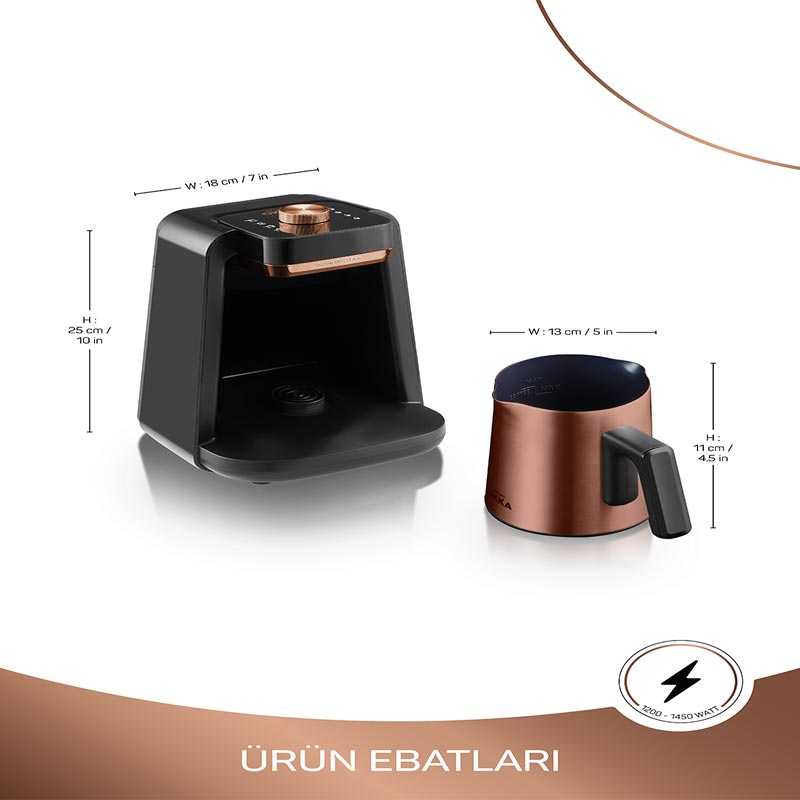 Arzum OK0020 Okka Rich Spin Pro Türk Kahvesi Makinesi, Bakır — Arzum — Görsel 4