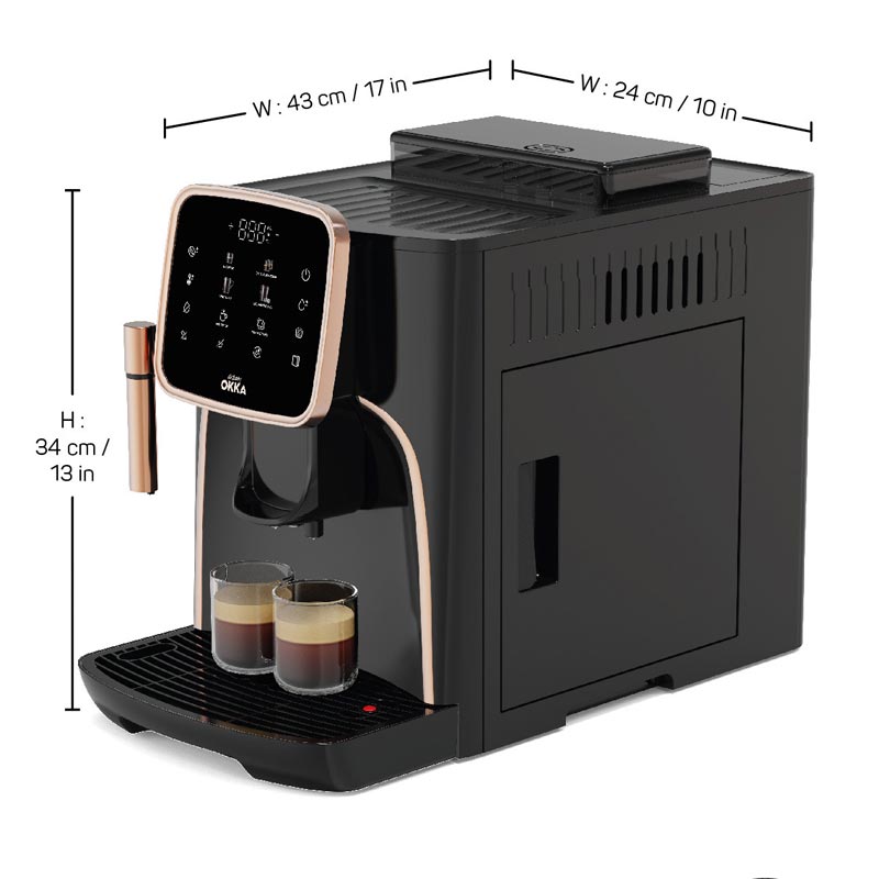 Arzum Okka Espresso Pro Tam Otomatik Espresso Kahve Makinesi, Siyah Bakır — Arzum — Görsel 5