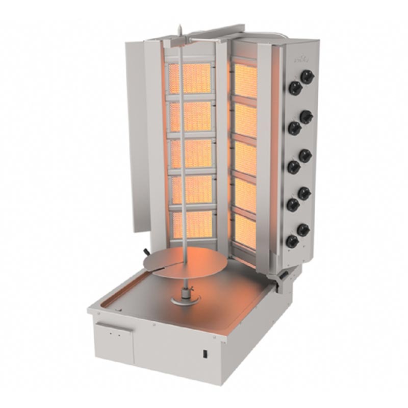 Atalay ADG-10A Alttan Motorlu V Tip Döner Makinesi, 5+5 Radyanlı, LPG'li — Atalay