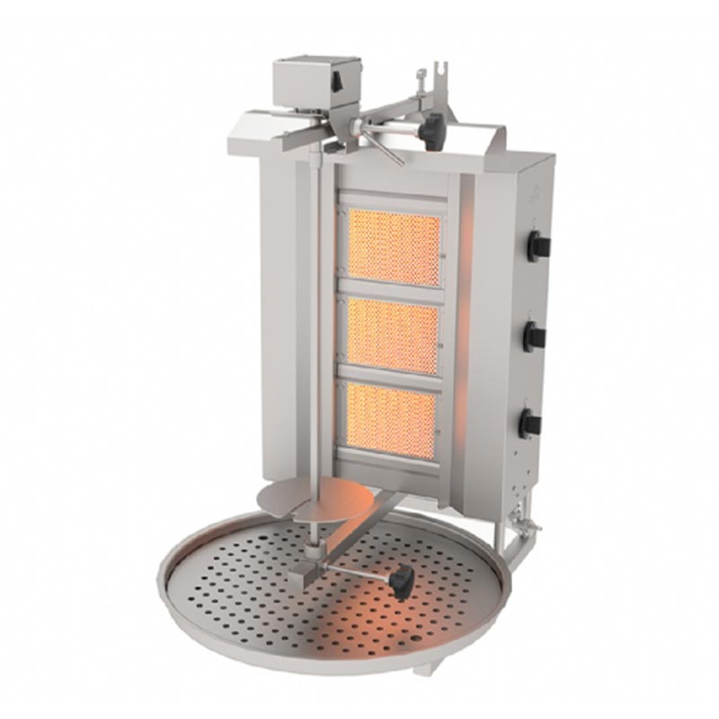 Atalay ADG-3U Üstten Motorlu 3 Radyanlı Döner Makinesi, LPG'li — Atalay