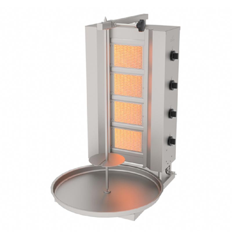 Atalay ADG-4S Sabit Döner Makinesi, 4 Radyanlı, Doğalgazlı — Atalay