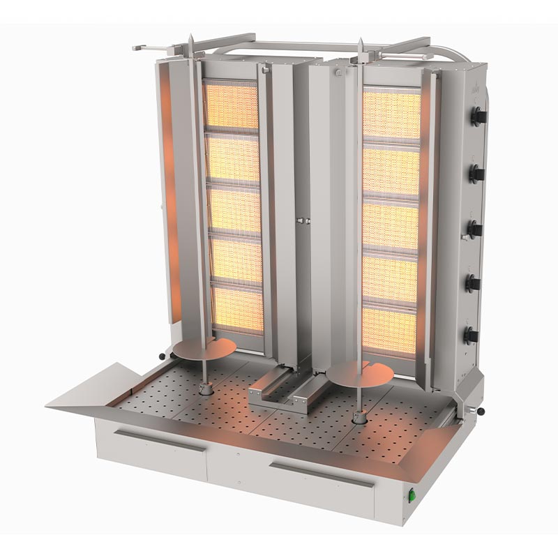 Atalay ADG-5-5A Alttan Motorlu Hareketli Döner Makinesi, 5+5 Radyanlı, LPG'li — Atalay