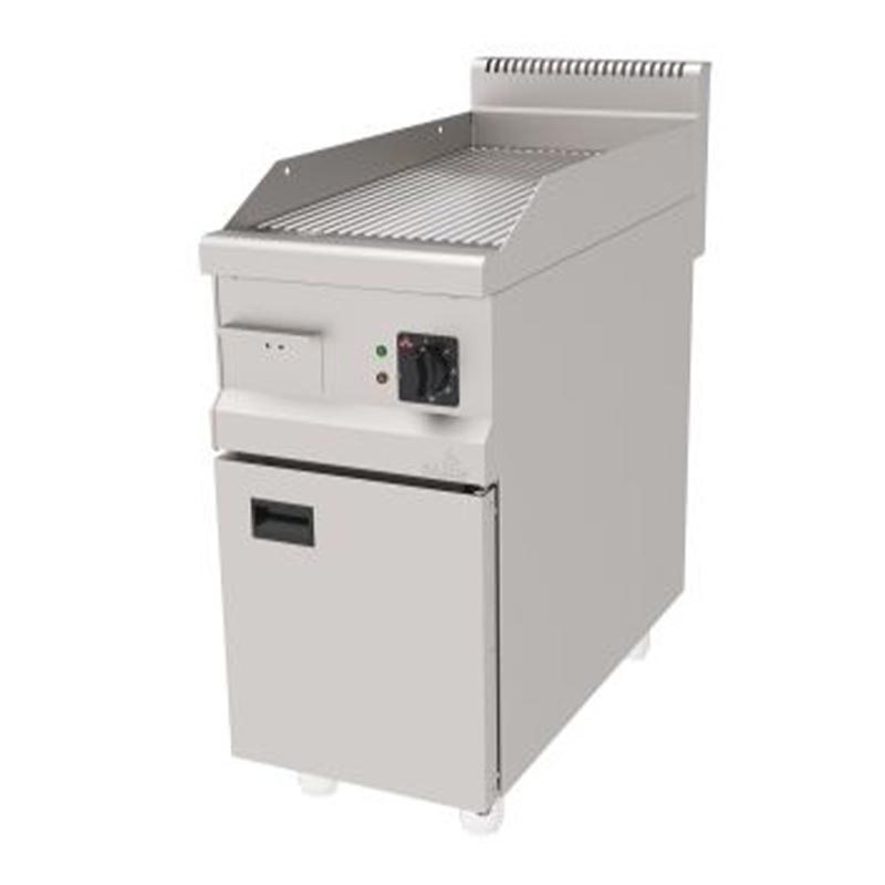 Atalay AEI-490NCR 900 Seri Nervürlü Pleyt Izgara, 40x90 cm, Krom Yüzeyli, Elektrikli — Atalay