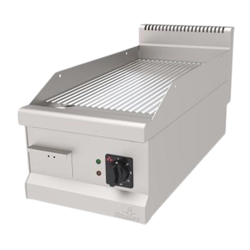 Atalay AEI-490NSCR 900 Seri Setüstü Nervürlü Pleyt Izgara, 40x90 cm, Krom Yüzeyli, Elektrikli — Atalay