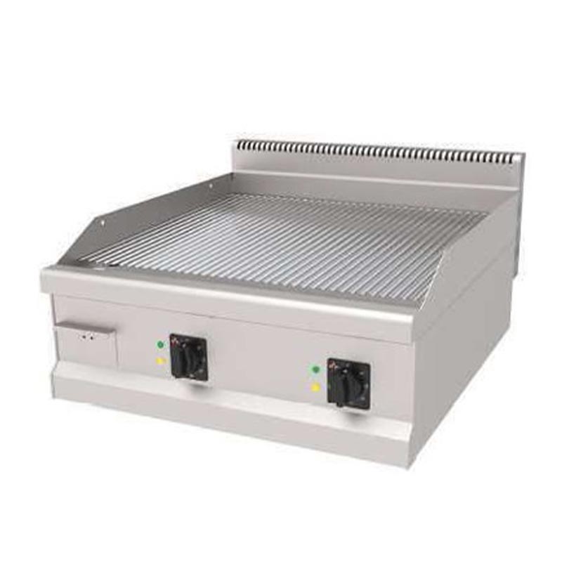 Atalay AEI-890NSCR 900 Seri Setüstü Nervürlü Pleyt Izgara, 80x90 cm, Krom Yüzeyli, Elektrikli — Atalay