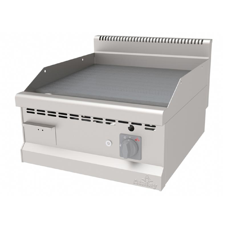 Atalay AGI-670ND 700 Seri Nervürlü + Düz Pleyt Izgara, 60x70 cm, Doğalgazlı — Atalay