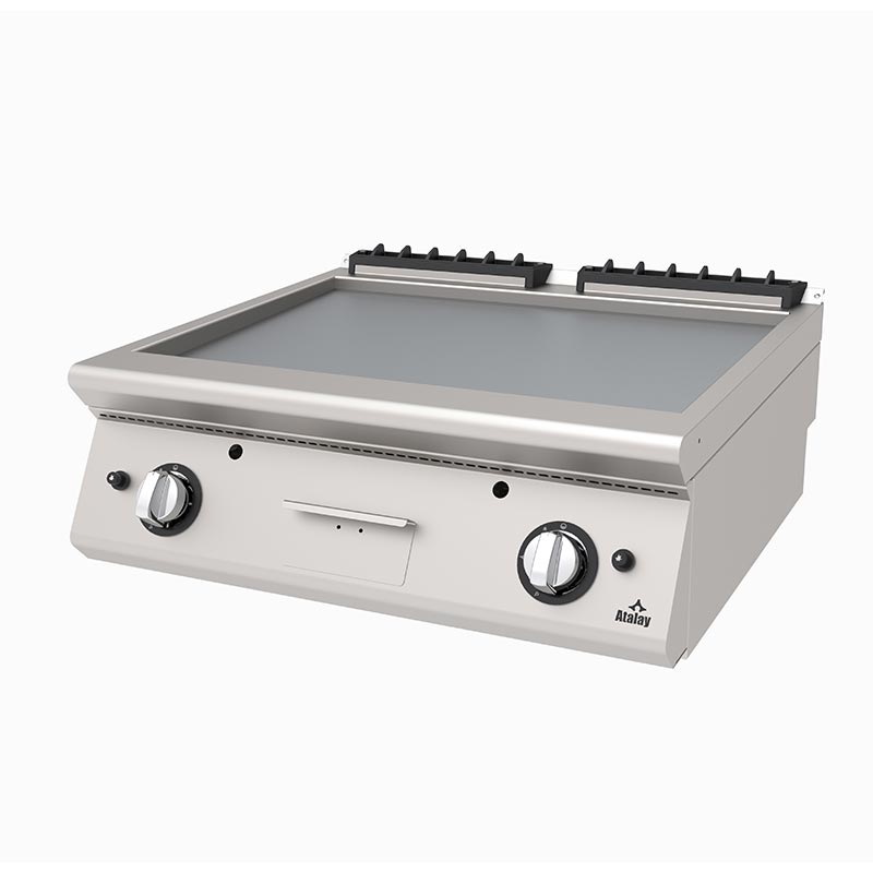 Atalay AGI-873 730 Seri Set Üstü Düz Pleyt Izgara, 80x73x30 cm, LPG'li — Atalay