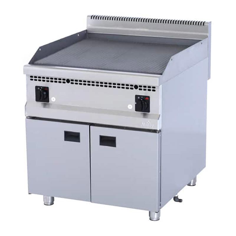 Atalay AGI-890N 900 Seri Nervürlü Pleyt Izgara, 80x90 cm, LPG'li — Atalay