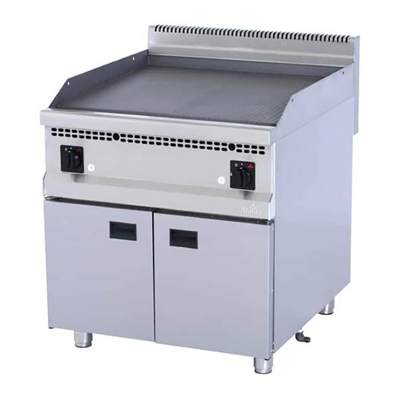 Atalay AGI-890ND 900 Seri Nervürlü + Düz Pleyt Izgara, 80x90 cm, LPG'li — Atalay