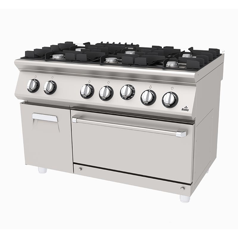 Atalay AGK-1273-D 730 Seri 6 Ocaklı Kuzine, Dolaplı, 120x73x85 cm, Doğalgazlı — Atalay