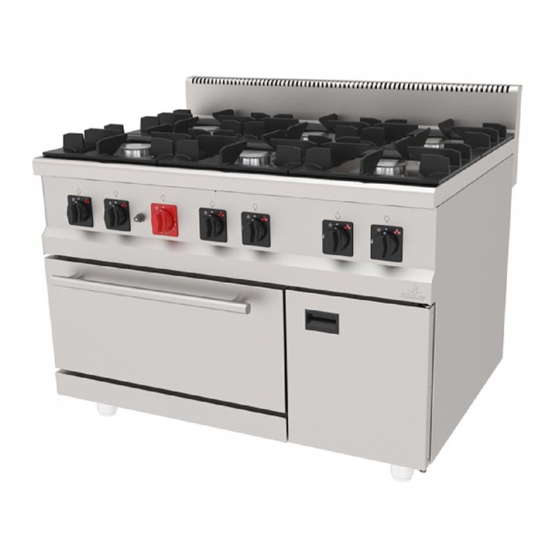 Atalay AGK-1290 900 Seri 6 Gözlü Kuzine, LPG'li — Atalay