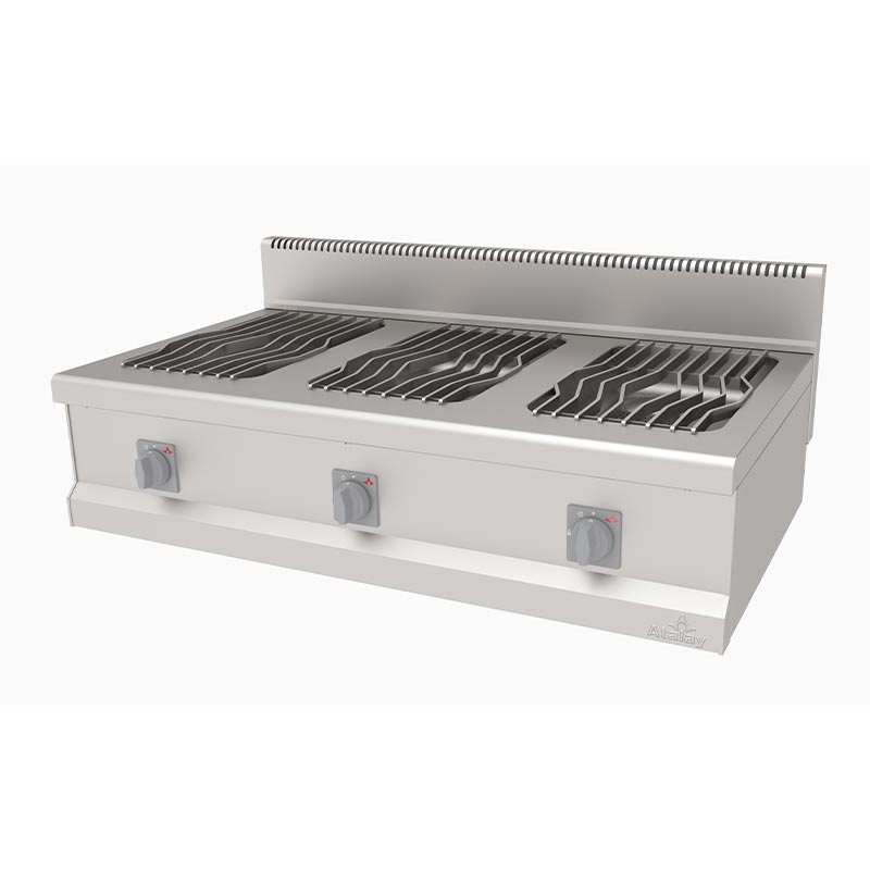 Atalay AGO-1270Y 700 Seri Set Üstü 3 Brülörlü Yanyana Ocak, LPG'li — Atalay