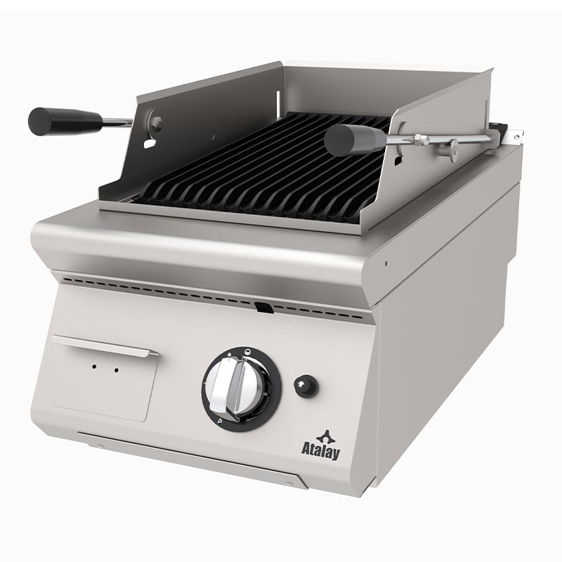 Atalay ALI-473 730 Seri Set Üstü Lavataşlı Izgara, 40x73 cm, LPG'li — Atalay