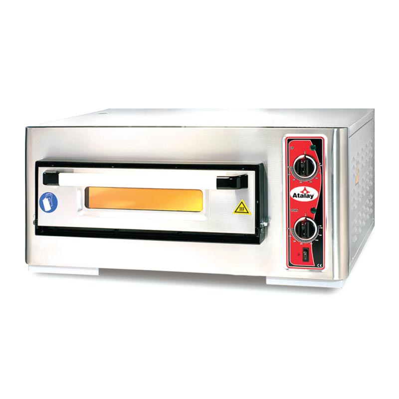 Atalay APF-50-1 24 cm x 4 Pizza Kapasiteli Pizza Fırını, Elektrikli — Atalay