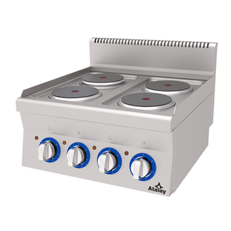 Atalay EAEO-660 600 Seri Set Üstü 4 Gözlü Ocak, 60x60x30 cm, Elektrikli — Atalay