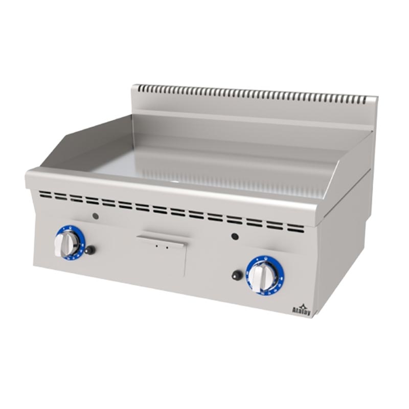 Atalay EAGI-860CR 600 Seri Düz Pleyt Izgara, 80x60 cm, Krom Yüzeyli, Doğalgazlı — Atalay