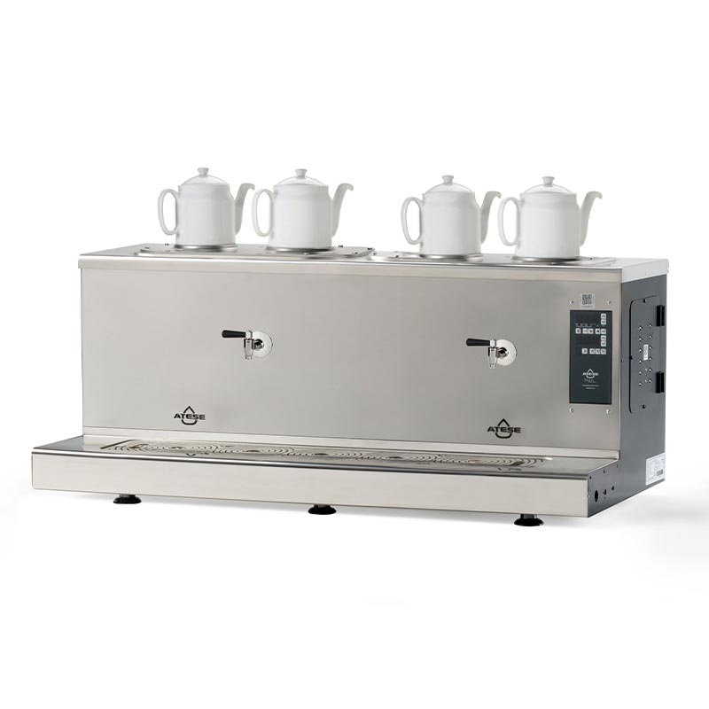 Ateşe Cappadocia Smart Plus 4 Demlikli Çay Kazanı, 30+30 L, Elektrikli, Inox — Ateşe