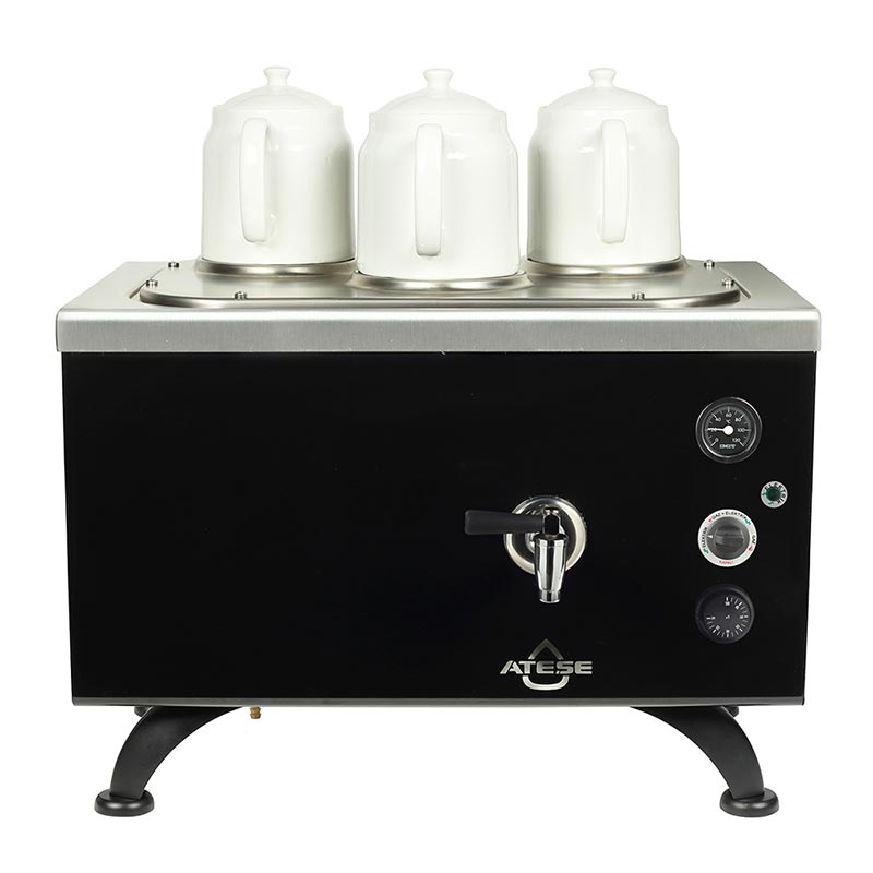 Ateşe Efes Analog 3 Demlikli Çay Kazanı, Elektrikli, Statik Boya — Ateşe