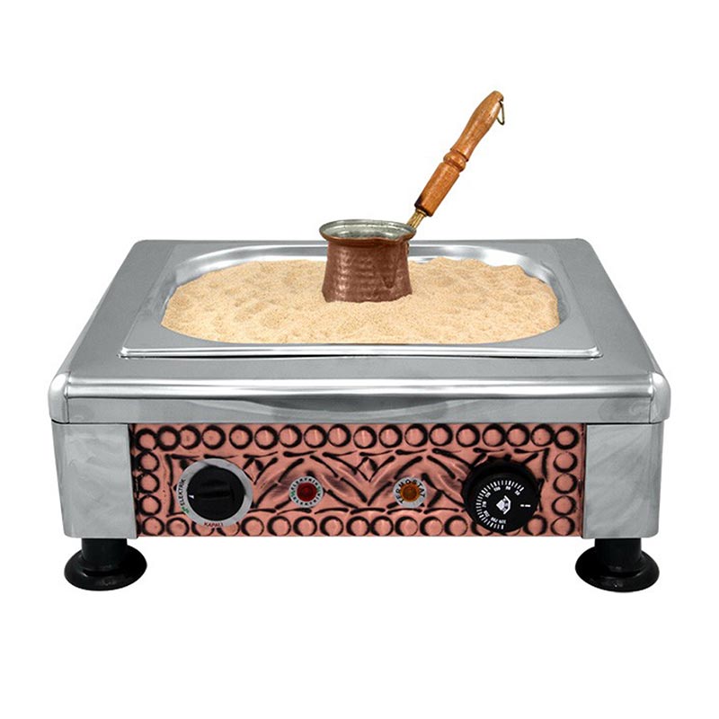 Ateşe Eren Termostatik Kumda Kahve Makinesi, Inox — Ateşe