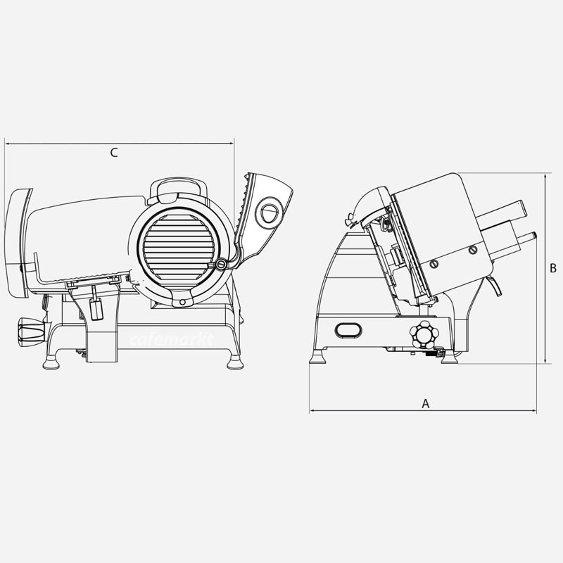 Berkel Red Line RL220 Gıda Dilimleme Makinesi, 220 mm, Kırmızı — Berkel — Görsel 6