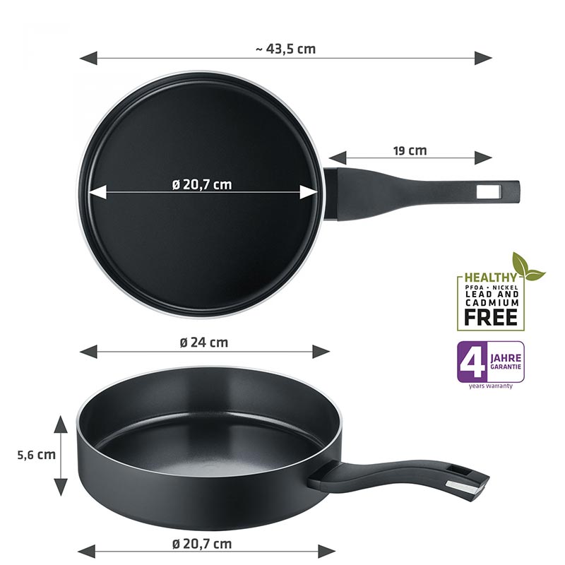 Berndes B.Green Cam Kapaklı İndüksiyon Derin Tava, 24 cm — Berndes — Görsel 2