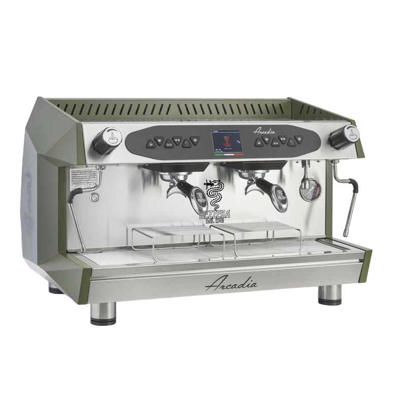 Bezzera Arcadia DE PID Tall Cup Tam Otomatik Espresso Kahve Makinesi, 2 Gruplu, Mat Yeşil — Bezzera