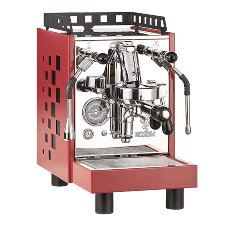 Bezzera ARIA Yarı Otomatik Espresso Kahve Makinesi, 1 Gruplu, Kırmızı — Bezzera