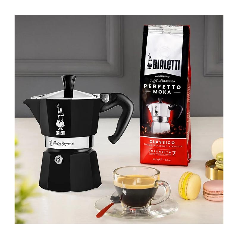 Bialetti Express Moka Pot, 3 Cup, Siyah — Bialetti — Görsel 4