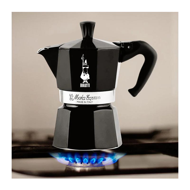 Bialetti Express Moka Pot, 6 Cup, Siyah — Bialetti — Görsel 5