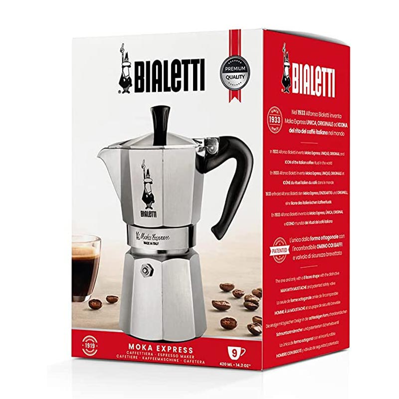 Bialetti Express Moka Pot, 9 Cup — Bialetti — Görsel 5
