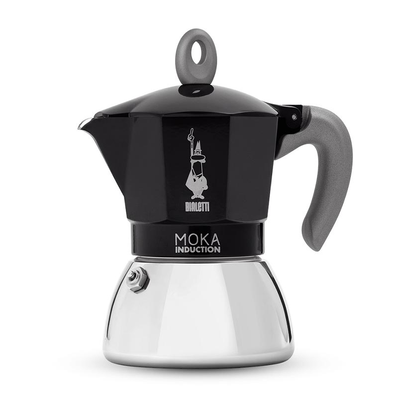 Bialetti İndüksiyon Moka Pot, 2 Cup, Siyah — Bialetti
