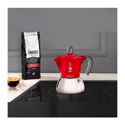 Bialetti İndüksiyon Moka Pot, 2 Cup, Kırmızı — Bialetti — Görsel 3