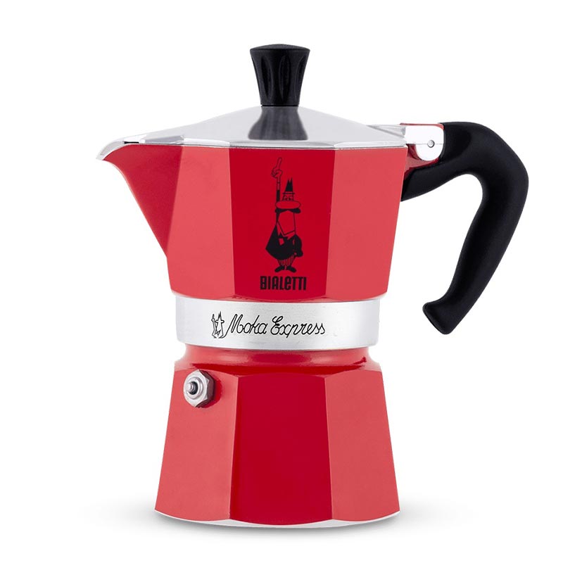 Bialetti Mini Express Moka Pot, 2 Cup + 2 Espresso Fincanı, Kırmızı — Bialetti — Görsel 2