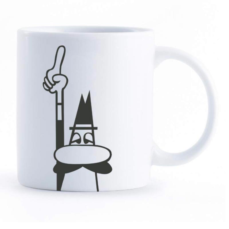 Bialetti Omino Alfonso Porselen Mug, 320 ml