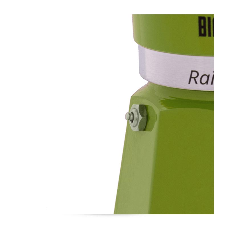 Bialetti Rainbow Moka Pot, 3 Cup, Yeşil — Bialetti — Görsel 2