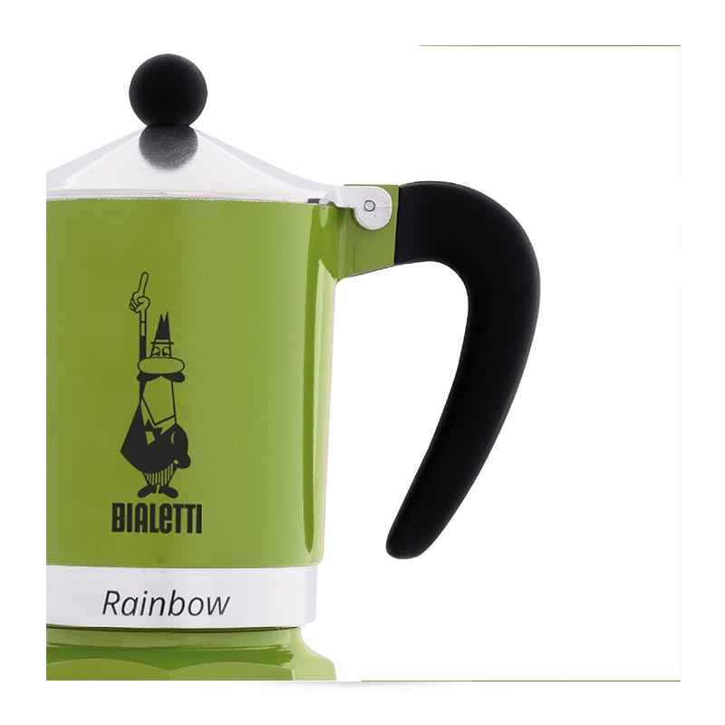 Bialetti Rainbow Moka Pot, 3 Cup, Yeşil — Bialetti — Görsel 3