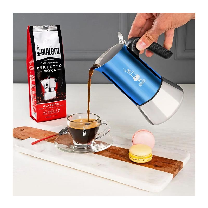 Bialetti Venüs Çelik Moka Pot, 4 Cup, Mavi — Bialetti — Görsel 2